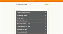 Desktop Screenshot of 101exports.com